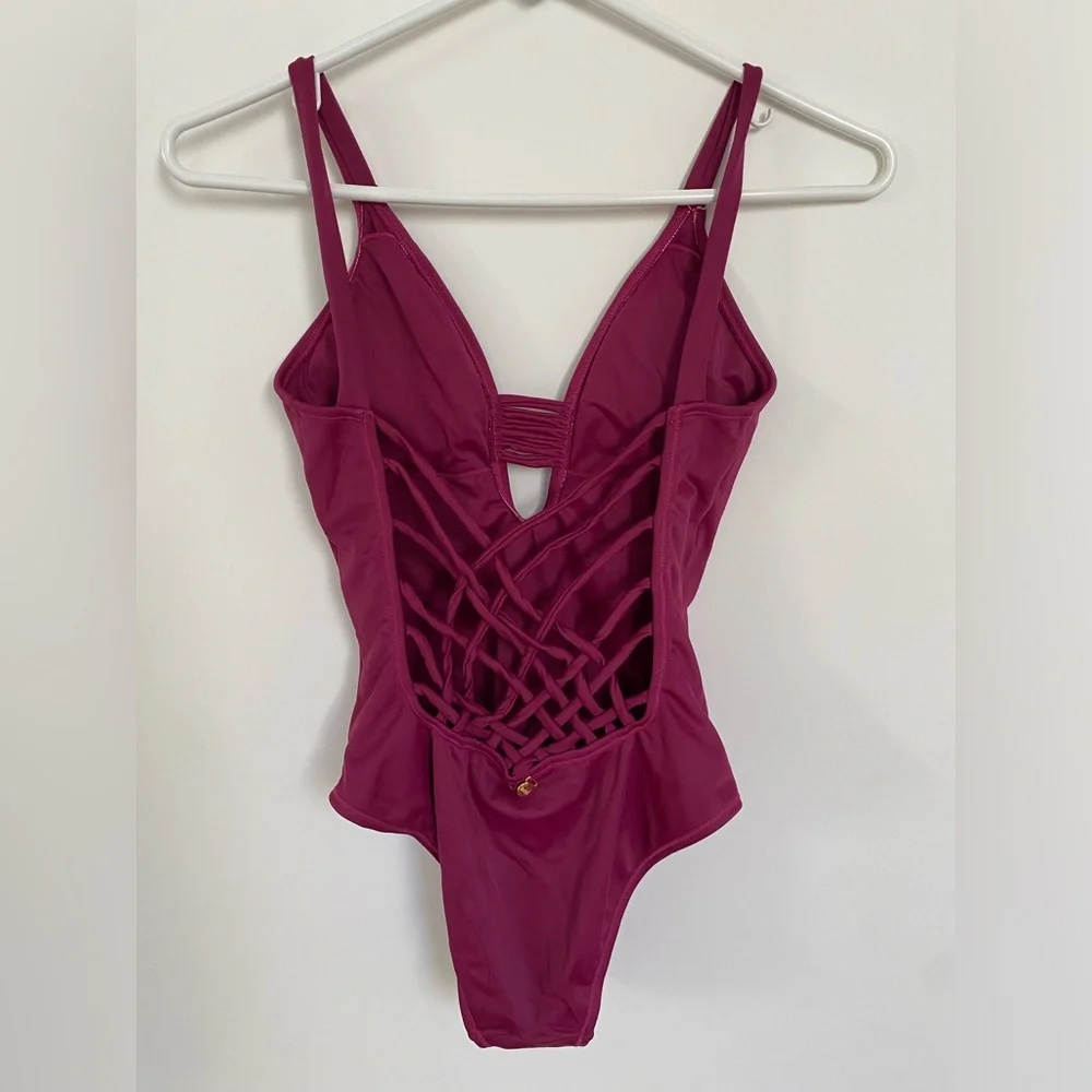 Malai Magenta One-Piece Swimsuit - Picture 2 of 3